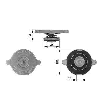 Bouchon de radiateur GATES OEM 6103128