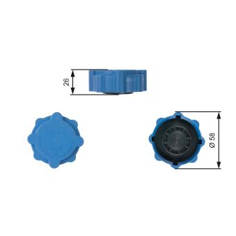 Bouchon, réservoir de liquide de refroidissement GATES OEM 6U0121321A Bouchon, réservoir de liquide de refroidissement GATES OEM 6U0121321A