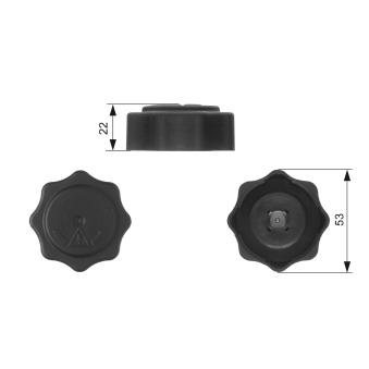 Bouchon, réservoir de liquide de refroidissement GATES RC229