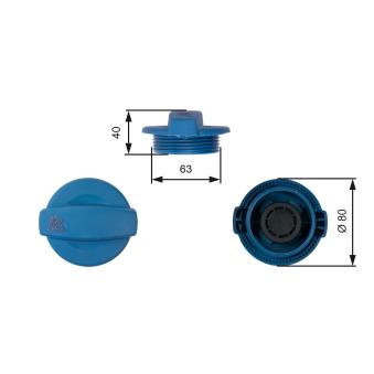 Bouchon, réservoir de liquide de refroidissement GATES RC237