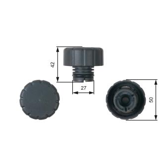 Bouchon, réservoir de liquide de refroidissement GATES [RC244]