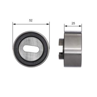 Poulie-tendeur, courroie crantée GATES T41030