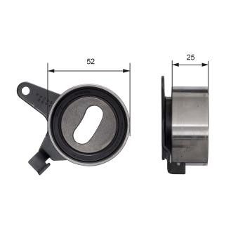 Poulie-tendeur, courroie crantée GATES T41031 pour MAZDA MX-5 1.6 - 90cv