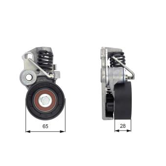 Poulie-tendeur, courroie crantée GATES OEM 1031030 Poulie-tendeur, courroie crantée GATES OEM 1031030