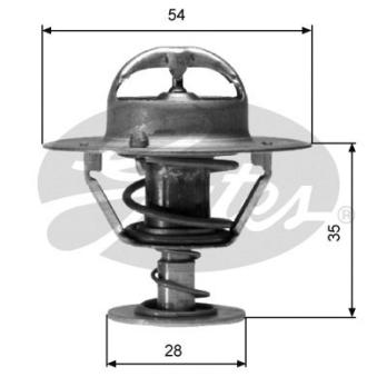 Thermostat d'eau GATES TH04282G1 pour OPEL ANTARA 2.2 CDTI 4x4 - 184cv