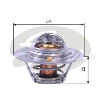 Thermostat d'eau GATES TH12888G2 pour FORD TRANSIT CONNECT 850 - 34cv