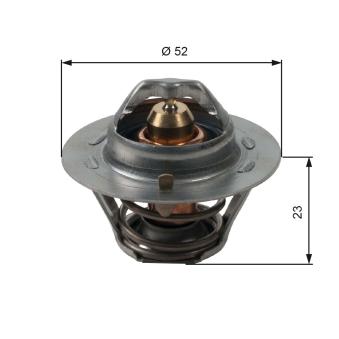 Thermostat d'eau GATES TH14088G1 pour SUZUKI WAGON 1.3 - 70cv