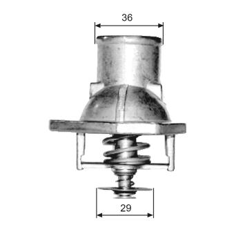 Thermostat d'eau GATES OEM 1338062