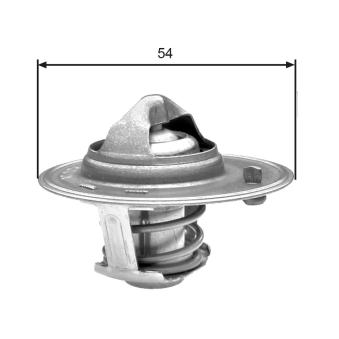 Thermostat d'eau GATES TH25982G1 pour OPEL CORSA 1.7 D - 60cv