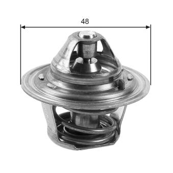Thermostat d'eau GATES TH27188G1 pour FORD GALAXY 2.3 16V - 140cv