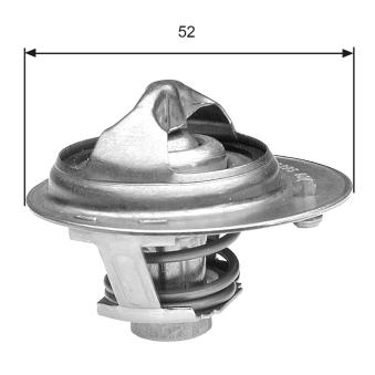 Thermostat d'eau GATES TH30188G1 pour RENAULT FLUENCE 1.5 - 75cv