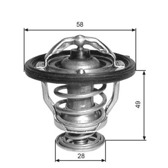 Thermostat d'eau GATES OEM 2550038001
