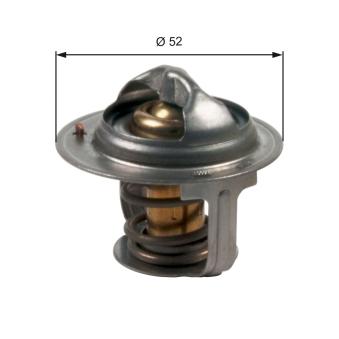 Thermostat d'eau GATES TH47188G1 pour VOLKSWAGEN NEW BEETLE 1.6 VVT - 107cv