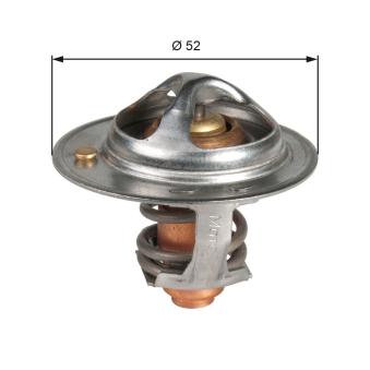 Thermostat d'eau GATES TH48682G1 pour SMART FORFOUR 1.5 - 122cv