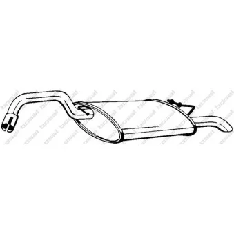 Silencieux arrière BOSAL 235-237