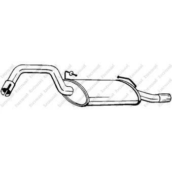 Silencieux arrière BOSAL OEM 3475889