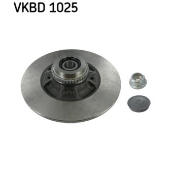 Jeu de 2 disques de frein arrière SKF VKBD 1025 pour PORSCHE 911 1.8 - 110cv