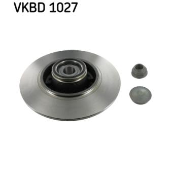 Jeu de 2 disques de frein arrière SKF VKBD 1027 pour MERCEDES-BENZ CLASSE E 1.5 DCI - 110cv