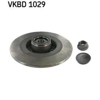 Jeu de 2 disques de frein arrière SKF VKBD 1029 pour MERCEDES-BENZ CLASSE E 1.5 DCI - 110cv