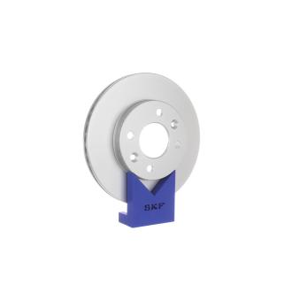 Jeu de 2 disques de frein avant SKF VKBD 80195 V2 pour RENAULT R21 1.7 - 75cv