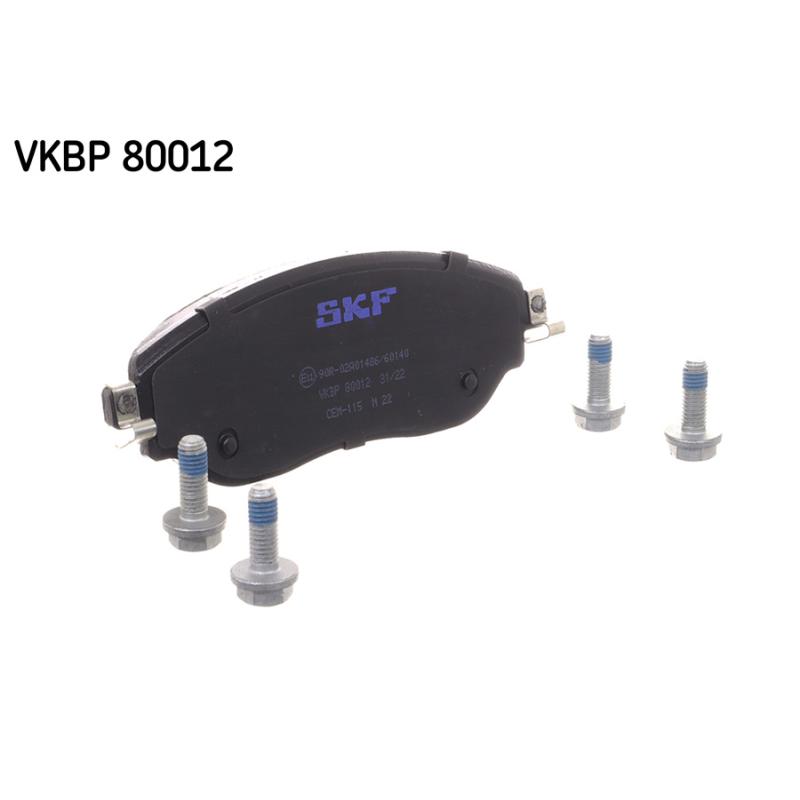 Jeu de 4 plaquettes de frein avant SKF VKBP 80012 - Visuel 1
