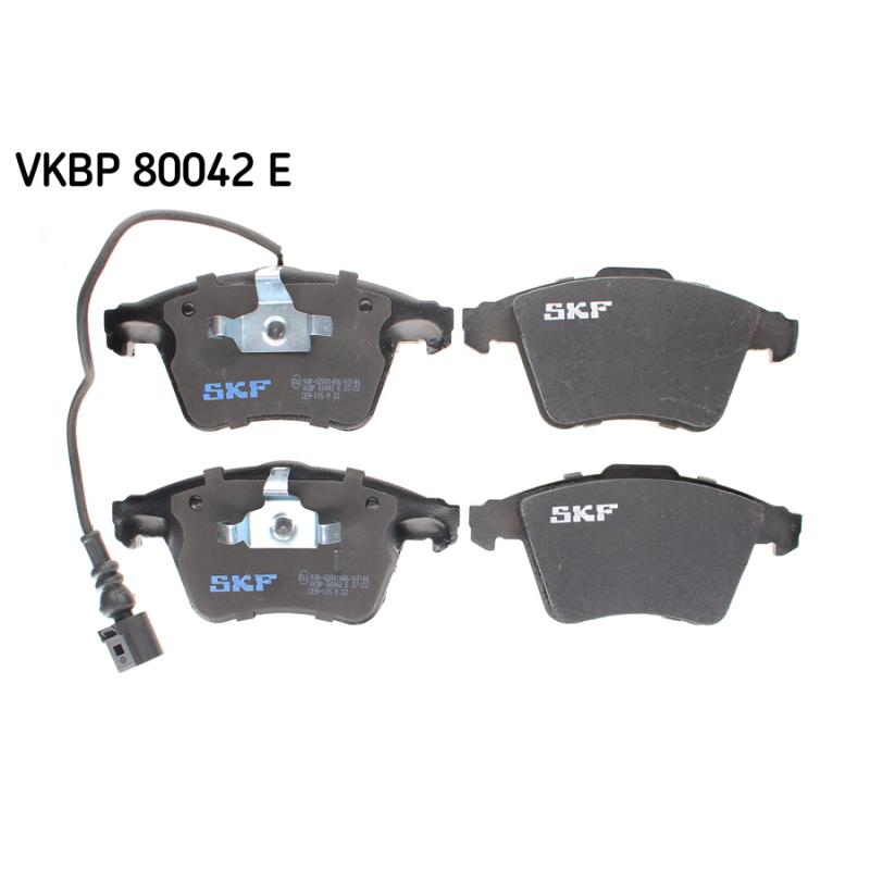 Jeu de 4 plaquettes de frein avant SKF VKBP 80042 E - Visuel 1