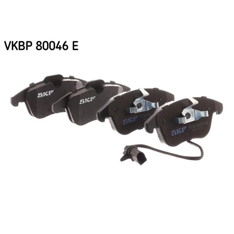 Jeu de 4 plaquettes de frein avant SKF VKBP 80046 E - Visuel 1