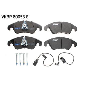 Jeu de 4 plaquettes de frein avant SKF VKBP 80053 E pour AUDI A5 3.0 TDI - 204cv