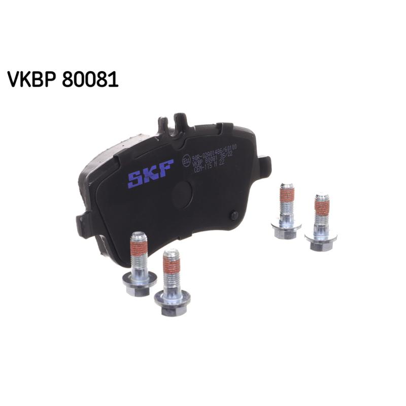Jeu de 4 plaquettes de frein avant SKF VKBP 80081 - Visuel 1