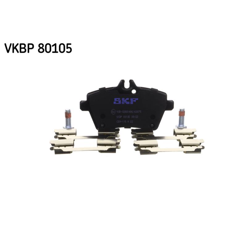 Jeu de 4 plaquettes de frein avant SKF VKBP 80105 - Visuel 1