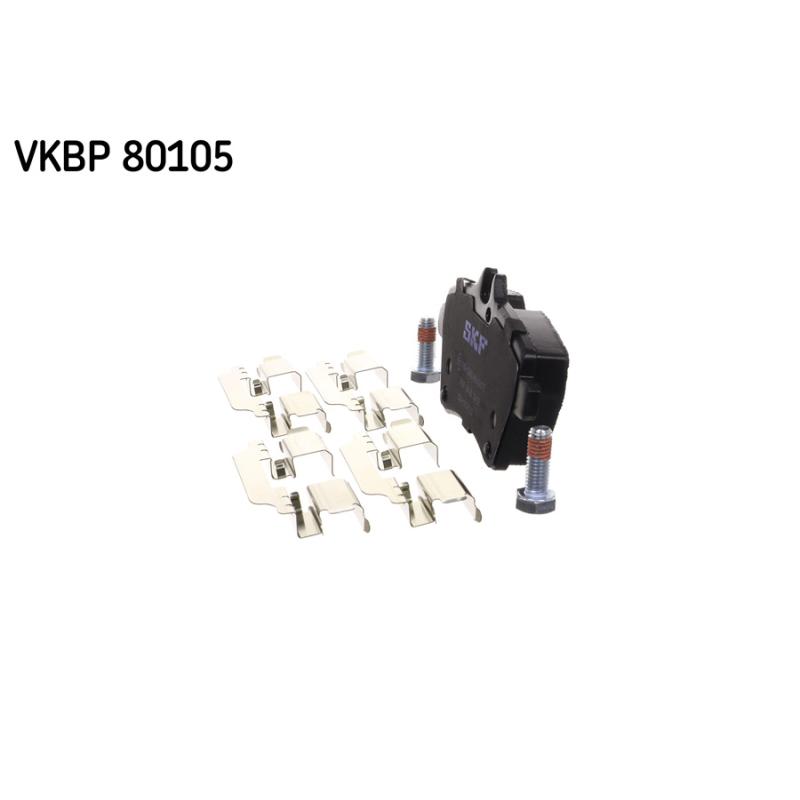 Jeu de 4 plaquettes de frein avant SKF VKBP 80105 - Visuel 2
