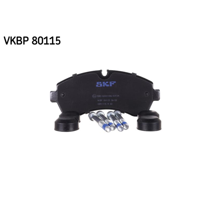 Jeu de 4 plaquettes de frein avant SKF VKBP 80115 - Visuel 1
