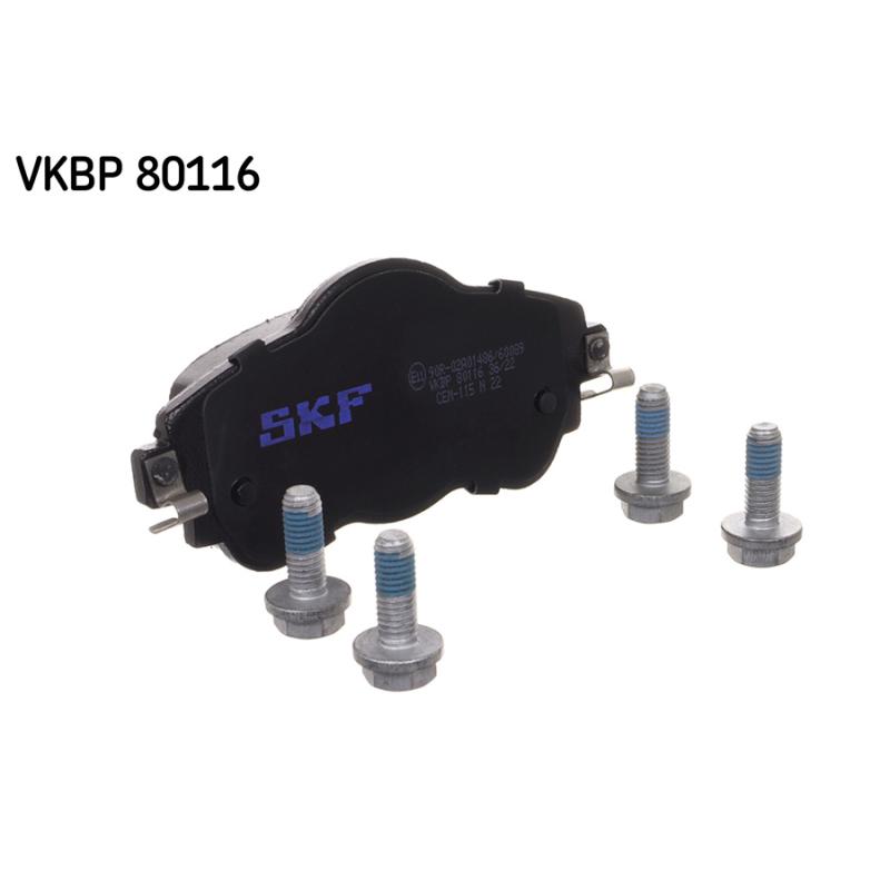 Jeu de 4 plaquettes de frein avant SKF VKBP 80116 - Visuel 1