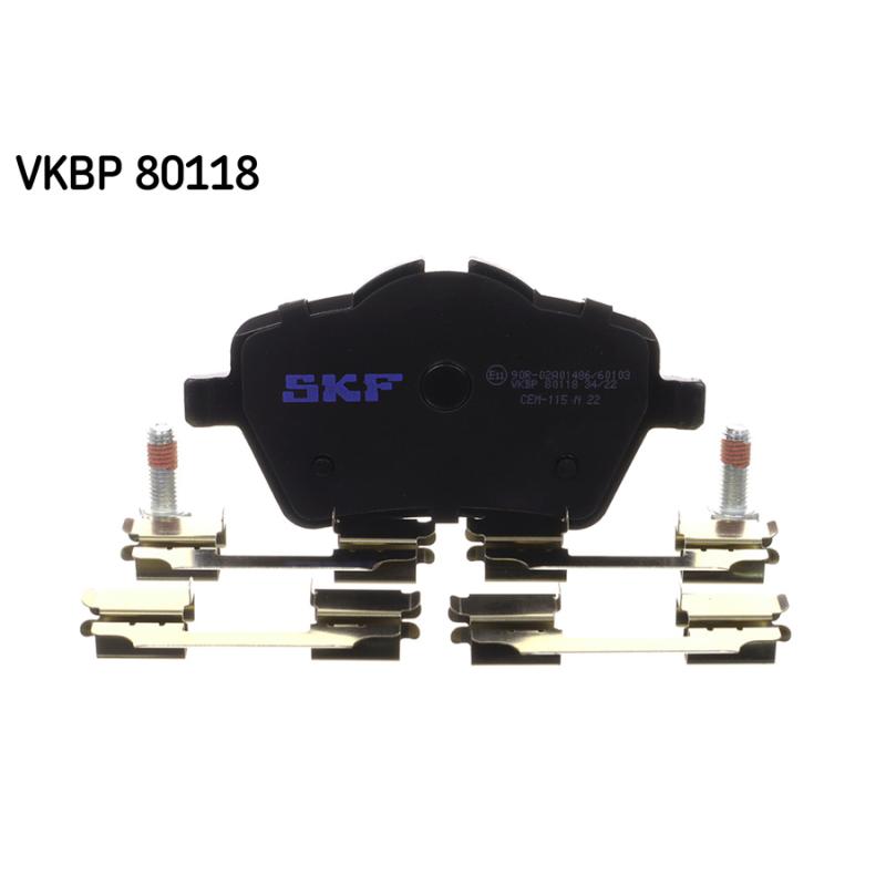 Jeu de 4 plaquettes de frein avant SKF VKBP 80118 - Visuel 2