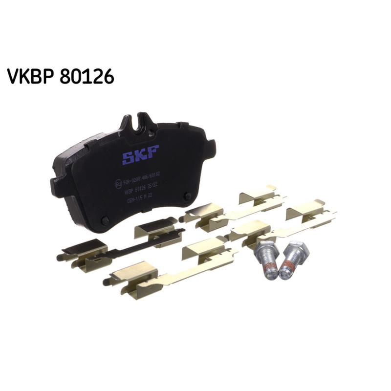 Jeu de 4 plaquettes de frein avant SKF VKBP 80126 - Visuel 1
