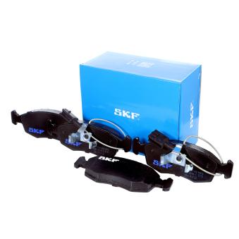 Jeu de 4 plaquettes de frein avant SKF VKBP 80146 E pour FIAT PUNTO 0.9 Bifuel - 86cv