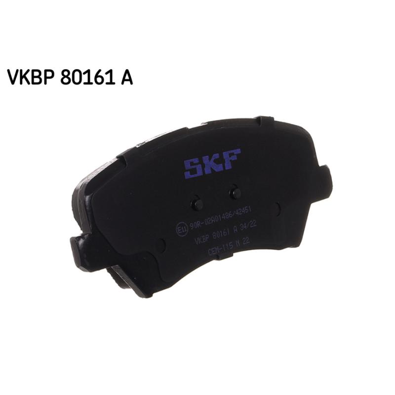 Jeu de 4 plaquettes de frein avant SKF VKBP 80161 A - Visuel 1