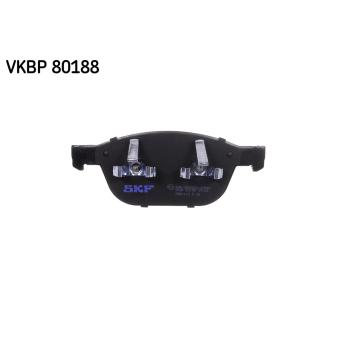 Jeu de 4 plaquettes de frein avant SKF [VKBP 80188]