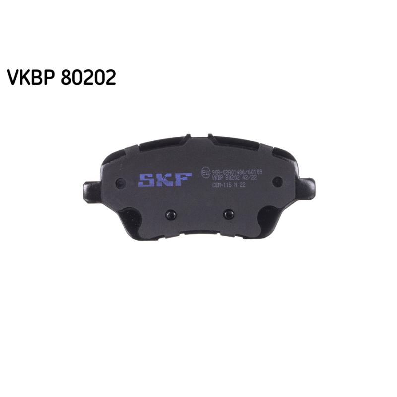 Jeu de 4 plaquettes de frein avant SKF VKBP 80202 - Visuel 1