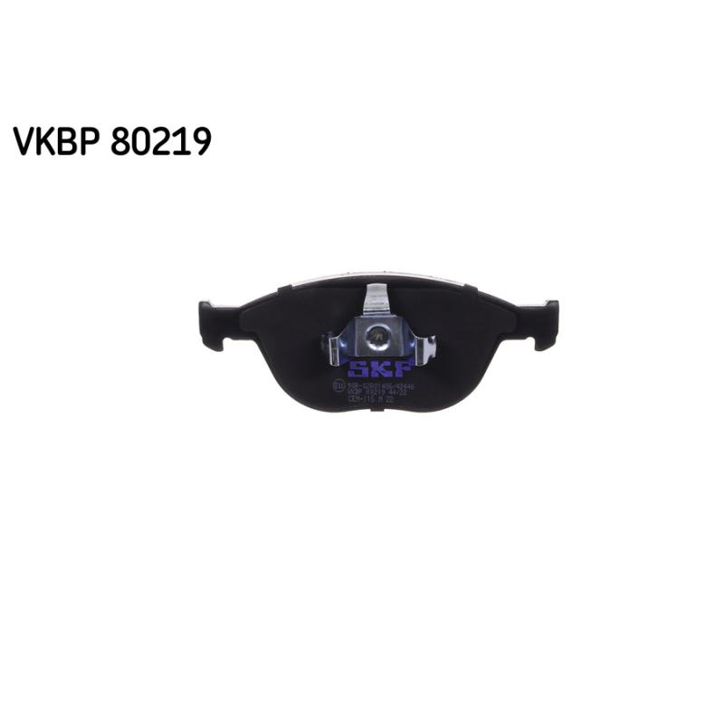 Jeu de 4 plaquettes de frein avant SKF VKBP 80219 - Visuel 1