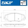 SKF VKBP 80235 - Jeu de 4 plaquettes de frein avant
