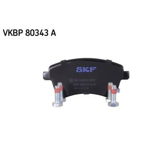 Jeu de 4 plaquettes de frein avant SKF VKBP 80343 A pour DACIA LODGY 1.4 CRDi 75 - 75cv