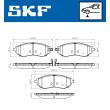 SKF VKBP 80460 A - Jeu de 4 plaquettes de frein avant