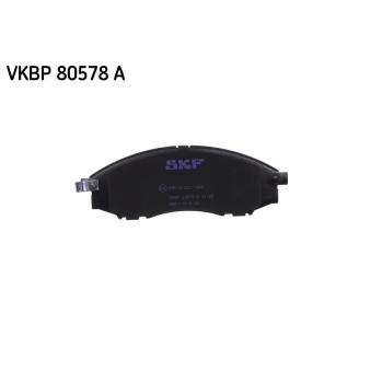 Jeu de 4 plaquettes de frein avant SKF OEM D1060VK100