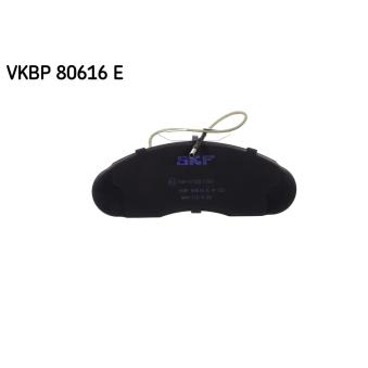 Jeu de 4 plaquettes de frein avant SKF VKBP 80616 E pour NISSAN TRADE 2.3 D - 75cv