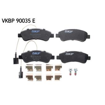 Jeu de 4 plaquettes de frein arrière SKF OEM 1614412180 Jeu de 4 plaquettes de frein arrière SKF OEM 1614412180