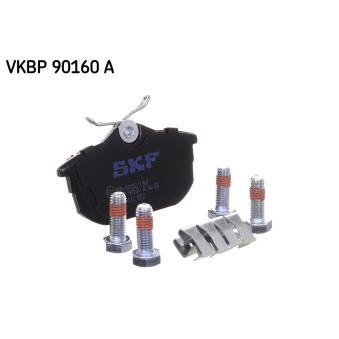 Jeu de 4 plaquettes de frein arrière SKF VKBP 90160 A pour OPEL ASTRA 2.0 T4 - 200cv