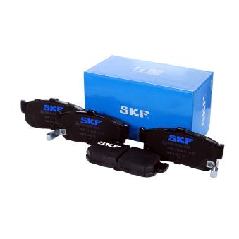 Jeu de 4 plaquettes de frein arrière SKF VKBP 91144 A pour NISSAN ALMERA 1.4 - 87cv