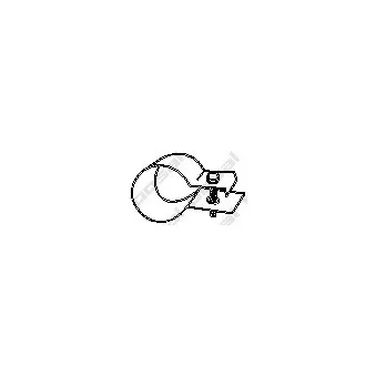 Bandes de caoutchouc, échappement BOSAL 250-870