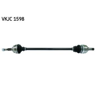 Arbre de transmission SKF VKJC 1598 pour OPEL VECTRA 2.0 DI 16V - 82cv
